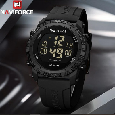 Naviforce Original Watch Model No- 7104 - Black Color