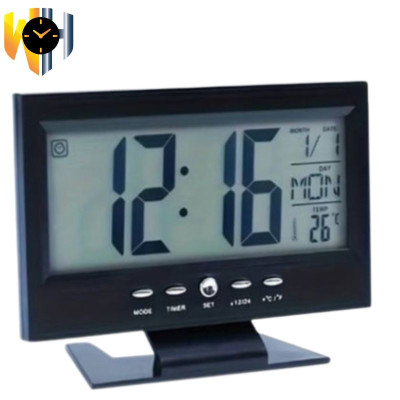 LCD Alarm Clock 8082 Voice control Back Light