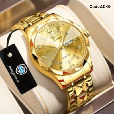 POEDAGAR Luxury Men Quartz Watch Waterproof Date Week Luminous Wristwatch Stainless Steel Men's Watch