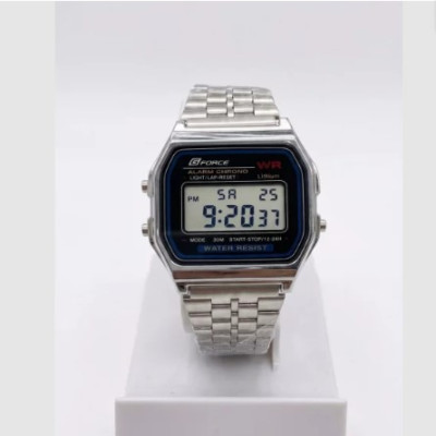 G-Force F-91W Stainless Steel Chain Watch