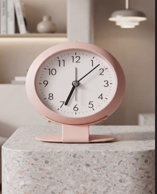 Alarm Clock Glob Table Pink Color Clock-862-2