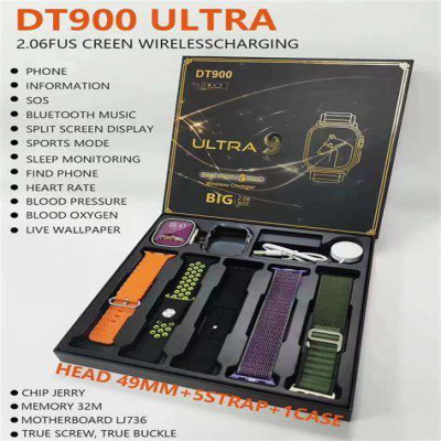 Smart Watch DT900 Ultra 9-7 Strap Plus 1 Cover