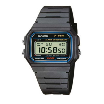 Casio Classic Digital Belt Plastic Unisex Hand Watch F-91W