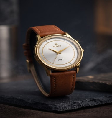 Sober 1595WAA32 Belt Hand Round  Watch For Man