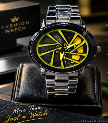Skmei Wheel Spinning Watch For Men With Black