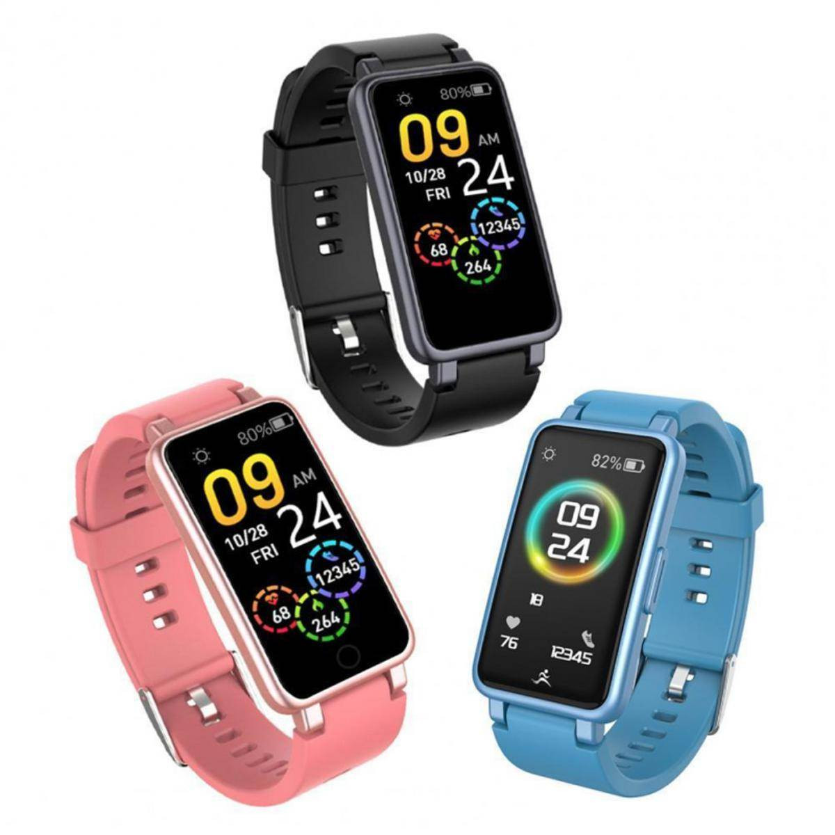C200 PLUS Smart Watch 0.96 Oled Display Heart Waterproof Fitness Smart Bracelet T3 T4 for IOS Android