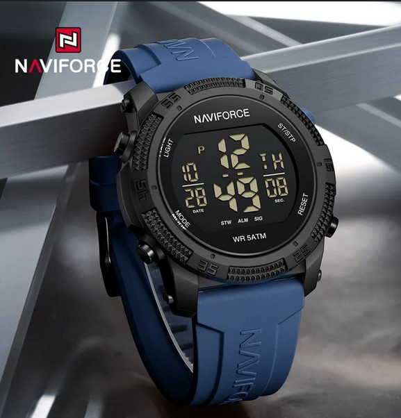 Naviforce Original Watch Model No- 7104 - Black Color