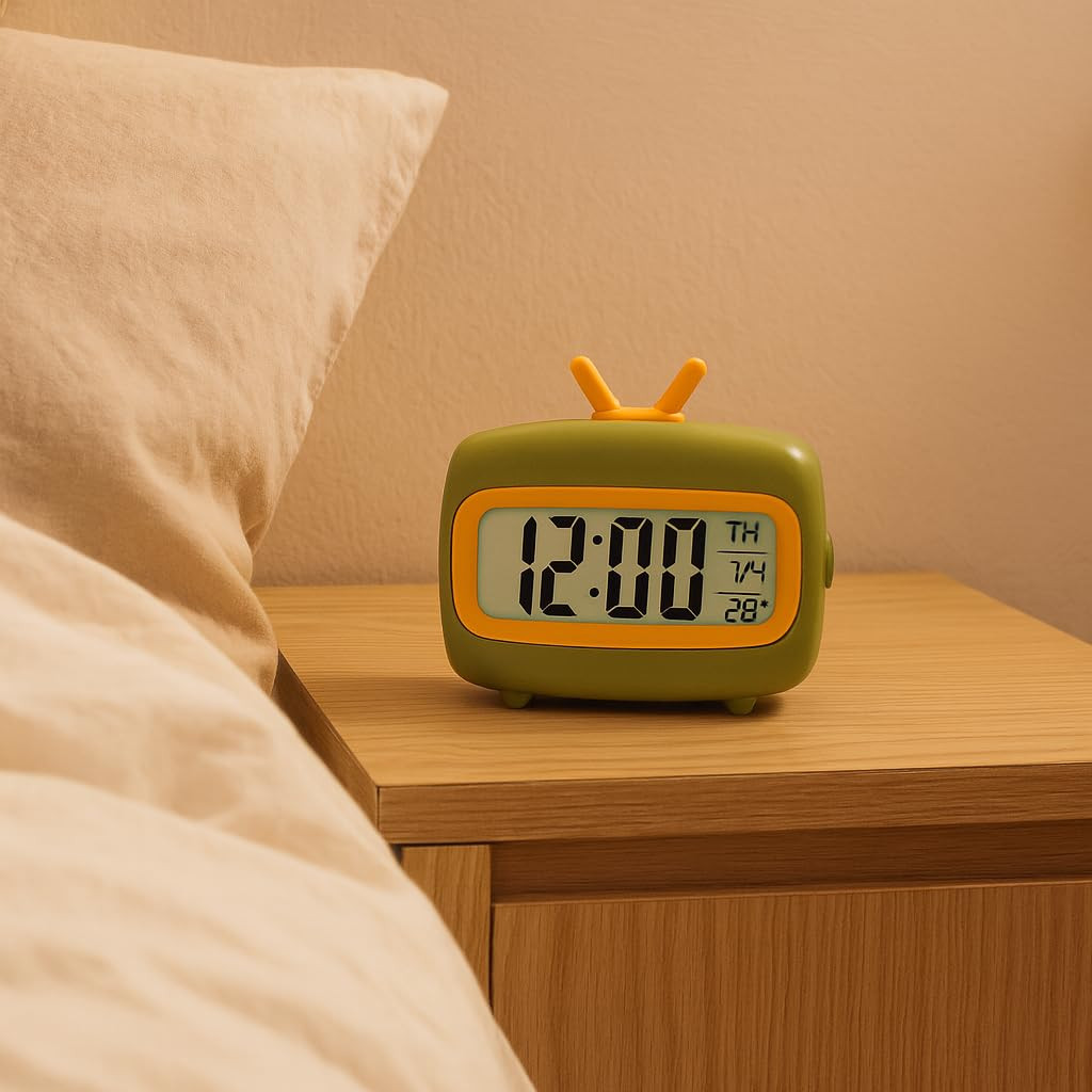 TV Shaped Cute Retro Digital Kitchen Timer & Stopwatch