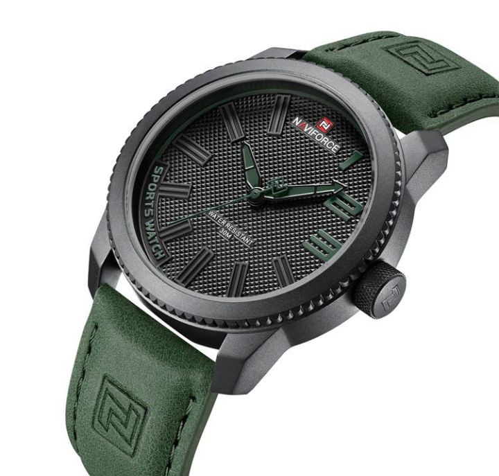 Naviforce 9202 Casual Leather Watch - Men's Fashion Watch
