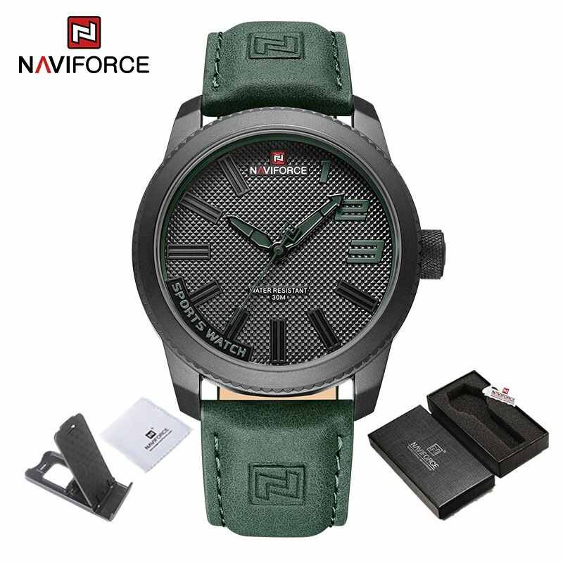 Naviforce 9202 Casual Leather Watch - Men's Fashion Watch