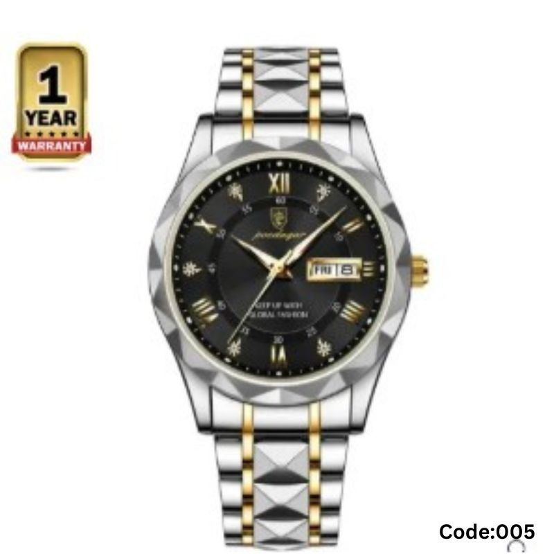 Poedagar 615 quartz stainless steel watch for men-005