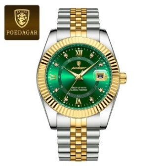 POEDAGAR 910 Luxury Stainless steel Wrist Watch For Man - Waterproof Men Watch Quartz - Stainless Steel Men's Watch - Stainless steel Watch