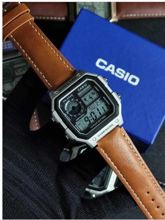 Casio World Time Digital  Watch AE-1200WHD-1AVDF-চকলেট কালার