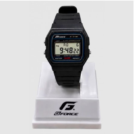 G-Force F-91W 100% Waterproof  Belt Watch
