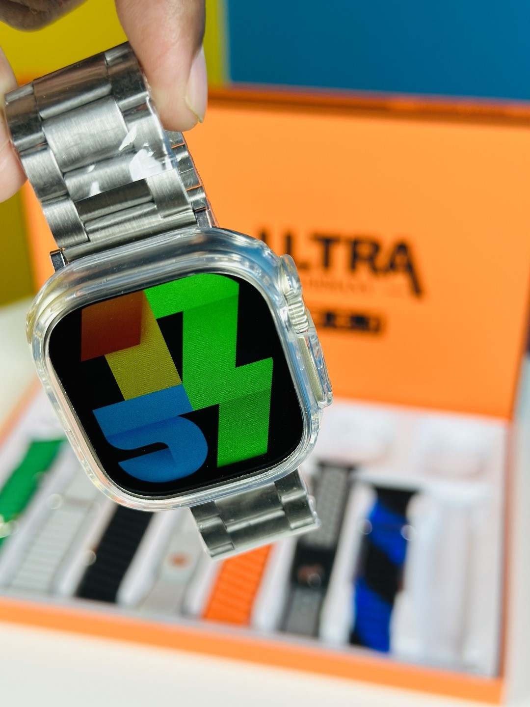 Y80 Ultra Smart Watch Apple Clone With 8 Straps