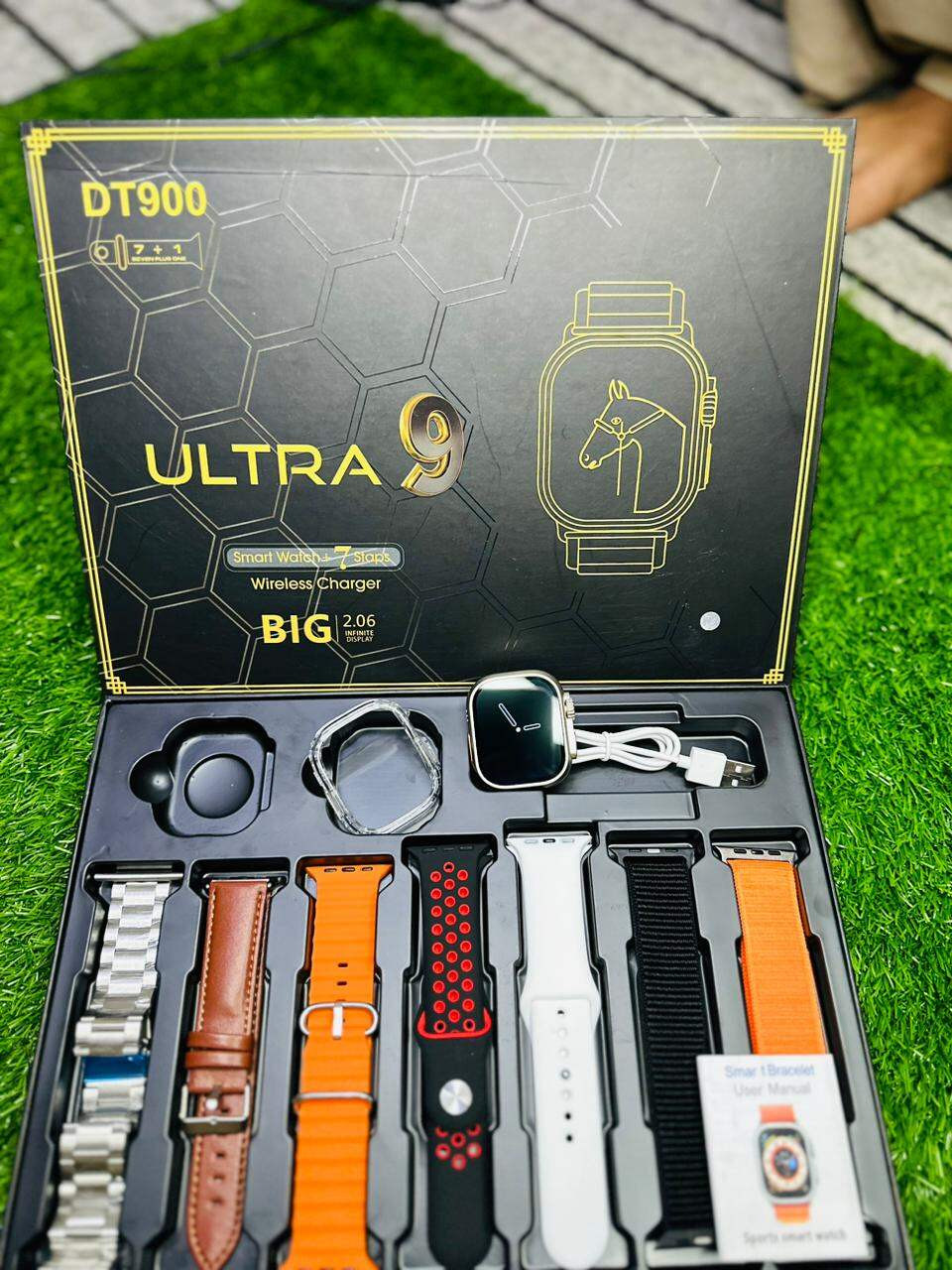 Smart Watch DT900 Ultra 9-7 Strap Plus 1 Cover