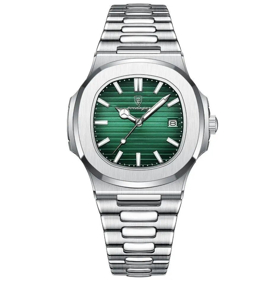 Poedagar 613 New model men's watch Exclusive design luxury fashion stainless steel imported quartz movement wrist-watch for Men