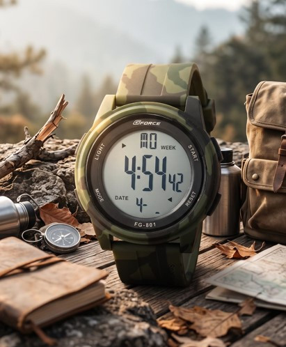 GFORCE FG801 100% Waterproof Army Belt Watch