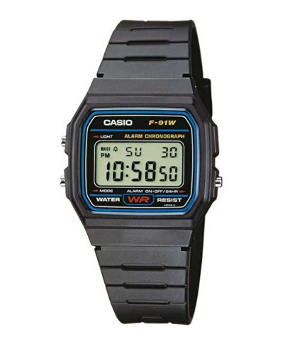 Casio Classic Digital Belt Plastic Unisex Hand Watch F-91W