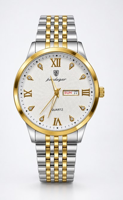 Poedagar Luxury Chain Hand  Watch for Men