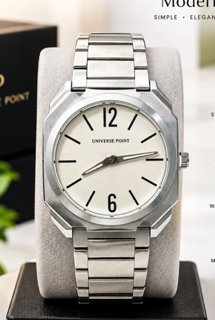UNIVERSE POINT UP3949-1205C STAINLESS STILL  ANALOG HAND WATCH