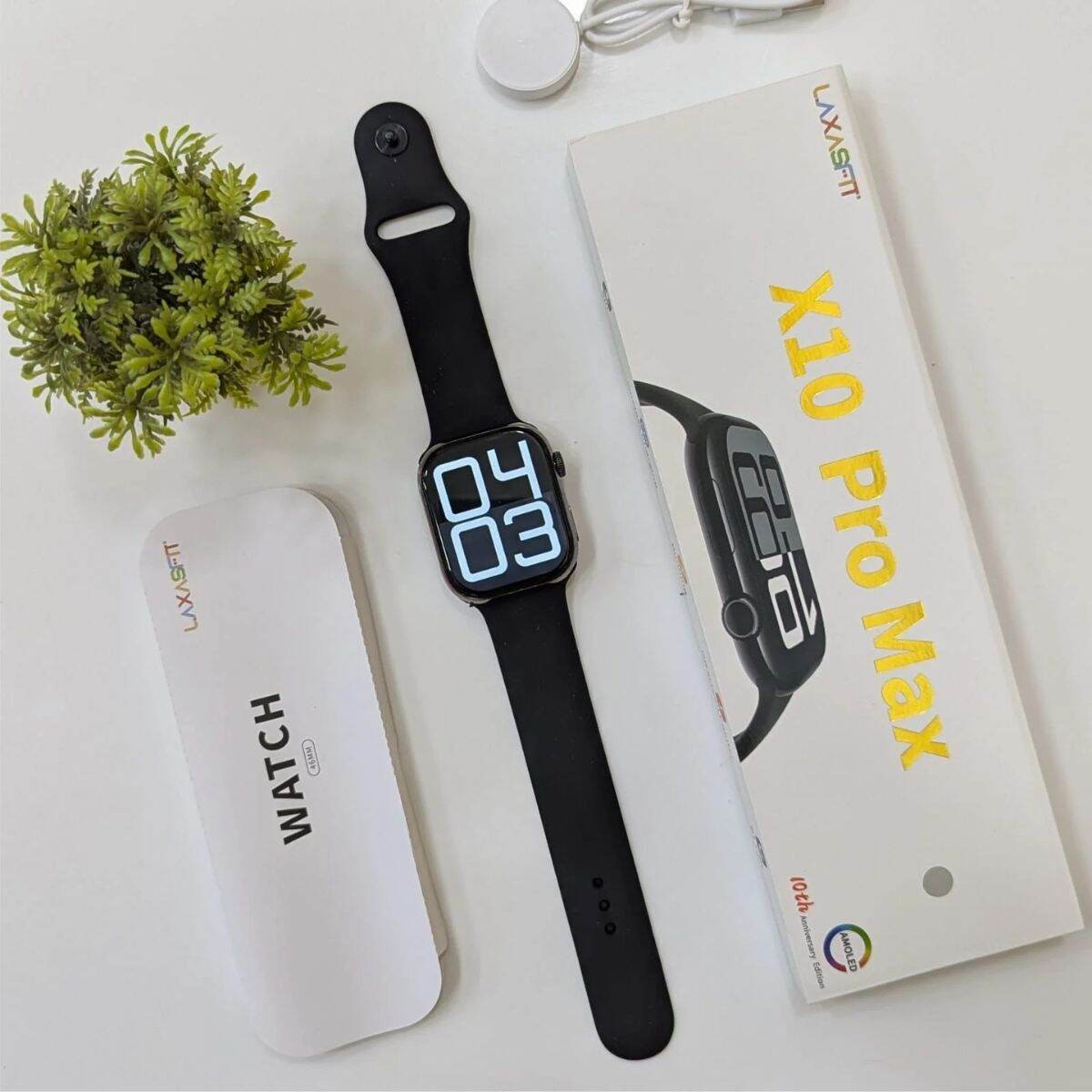 X10 Pro Max Smart Watch for Men AMOLED 1.91 Inch Display Bluetooth Calling