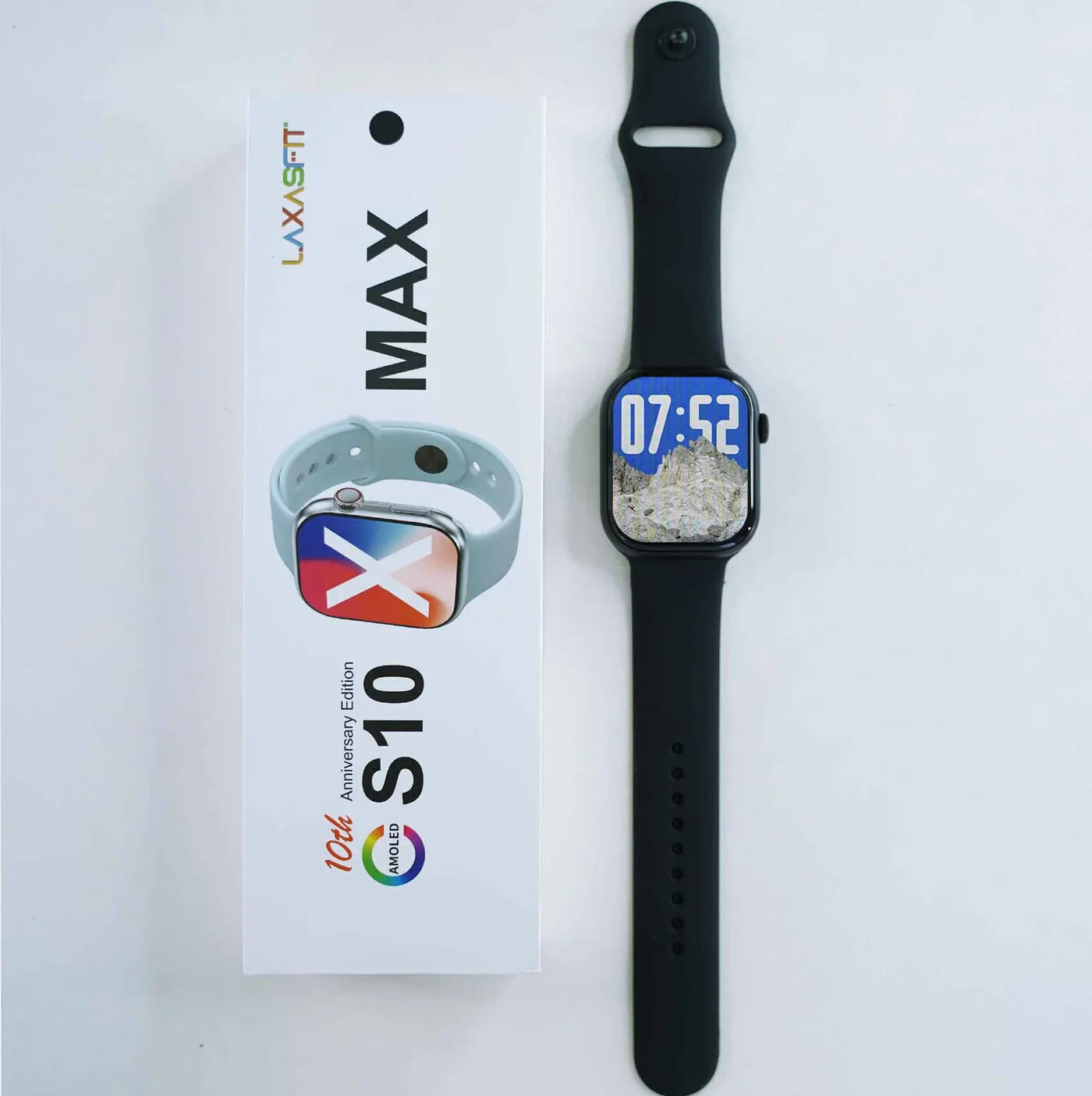 S10 Max Laxasfit Smart Watch 2.29 Inch AMOLED Display NFC Bluetooth Calling Smart Watch