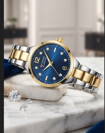 Curren Fashion Number Dial Ladies Women Elegant Watch Casual Quartz Wristwatch For Women